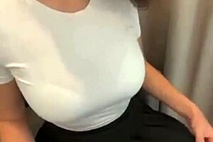 Stepmom Flashes Bra In Short Skirt!