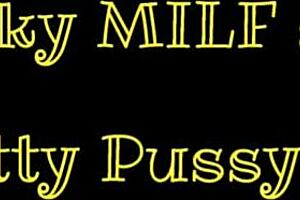 the kinky milf and her pretty pussy pee with piercing and heels