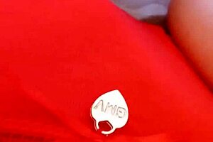 Gretala feels excited in her red slip on May 23 2024 as mature pornstar slut.