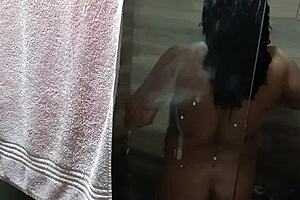 hey i got to my aunt's house and caught her bathing and masturbating, almost got spotted