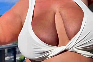 BBW MILF TEASES WITH HUGE TITS ON VACATION - SFW PREVIEWS ONLY!