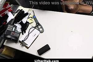 Teen in burglar costume gets punished by two security guards with hardcore domination and pleasure.