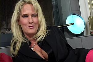 napping mature blonde in red stockings gets fucked hard by her stepson?