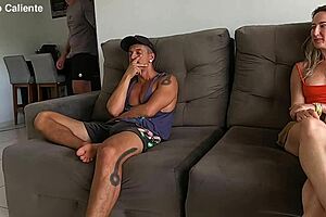 Casada safada hides everything from husband but gets caught.