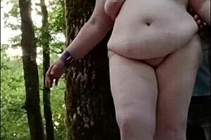 in 2025, esclave titia la tertius got chained up in the forest for some wild outdoor fun