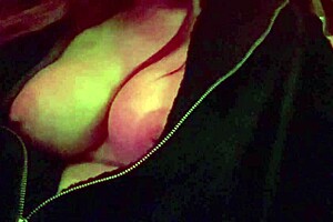 Italian big tits milf exposes her nipples while flashing outdoors in public places