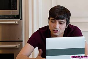 I Feel So Connected as Stepson Ricky Spanish Fulfills Stepmom Penny Barbers Interracial Fantasy with Deep Licking and Pussy Pounding