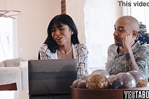 Big Boobs Filipina Wedding Planner vs Asian Client and Fiance in Threesome