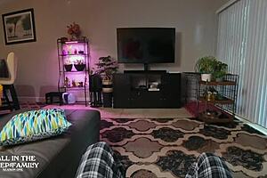 Step mom sells gamestation in pov blonde blowjob and riding