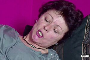 Sohn Catches German Mommy Masturbating and Gets to Fuck Her in Taboo First Time Encounter