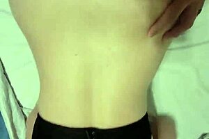 Sexy wife teases husband with deepthroat blowjob then he bends her over bed for big ass doggystyle cumshot