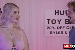 Busty Blonde Milf Jenna Starr Teases and Fucks Robby Echo with Her Massive Natural Big Boobs in Hardcore Scene