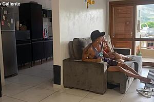 Casada safada hides everything from husband but gets caught.