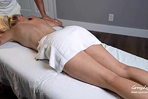 Naughty Teen 18+ Gets Unexpected Hard Sex From In-Home Massage Therapist In Amateur Couple Action