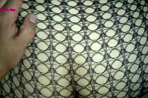 Doggystyle Action with Big Balls and Curvy Mexican Prostitute in Fishnets