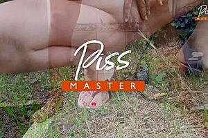 pissing compilation with golden rain and femdom piss outdoors, so horny! 💦