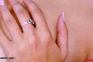 Hey, check out this stunning brunette model showing off her amazing figure.