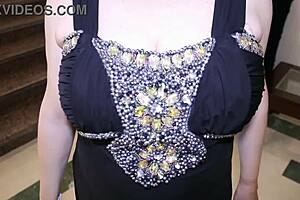 Hey, check out busty gilf mariaold doing a strip-dance in stockings with all that sophistication