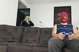 Is the Blondie Ready to Cum Hard from Intense Ass Oiling and Gaping?