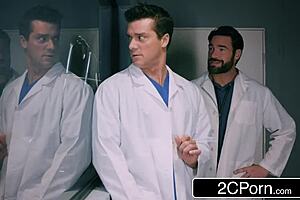 Double Penetration Docs Pound Blonde Milf's Pussy And Ass In Hospital