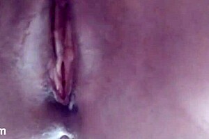 Amateur Babe MASTURBATES Pink Pussy While Stepdad Chats with Friends Nearby