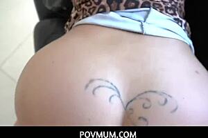 Inked Blonde Big Tits Stepmom Anna Nicole West Drilled