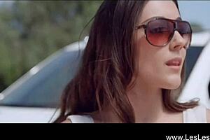 Beautiful erotic lesbians get romantic and cute in stunning 4k 😍