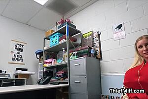 Cougar PE Coach Tries To Steal Volleyballs With Amateur Office Blowjob And Doggystyle