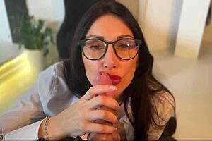 Secretary lands job via bed encounter with brunette MILF in amateur compilation