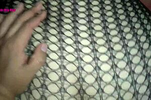 Doggystyle Action with Big Balls and Curvy Mexican Prostitute in Fishnets