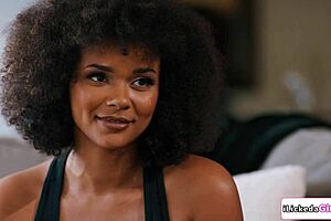 Big tits ebony dives into threesome licking pussy with roommate and girlfriend in face sitting frenzy!