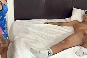 My husband surprised me masturbating with his stepsister's panties