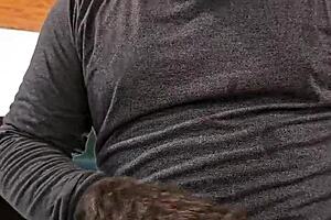 Miss Raquel the naughty little 18+ piggie gets deepthroat action on Halloween