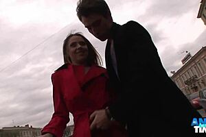 Whoa, Katy's blonde pawg ass gets gaped wide and filled with a hot load in her anal adventure. 🍑💦