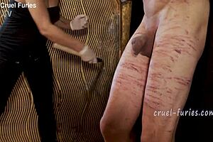 I uh, this cruel blonde milf whipped my cock so brutally in femdom session