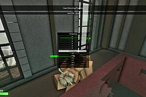 fucking my sexy teen stepmom hard with cum everywhere in roblox mansion wow