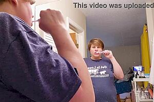 clara crisp milf bbw shows hairy armpit and belly in giantess video bts