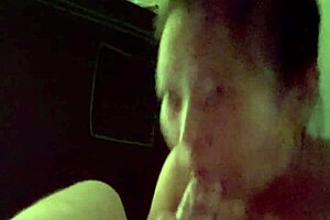 Korean MILF Sucks Husbands BWC in POV with Deep Emotions and Cum in Mouth