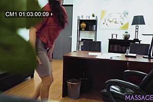 Big tits mature gets wet pussy fingered passionately before sucking big cock in lingerie