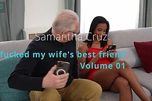 Big titted ebony slut with natural tits seduces old neighbor hans in german clothes ripped dripping wet pussy licking cunilingus muff diving with puffy nipples