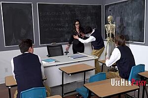 valentina nappi as milf teacher gets roughly fucked by student in free use fantasy