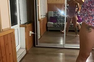 Fucking Session Near the Mirror in Free Version with Close-Up Views