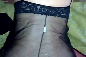 Dominant mature Italian woman unleashes intense anal action in lingerie with massive cock