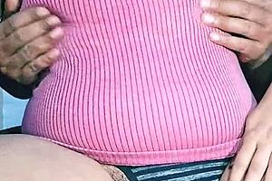 Juicy hairy pussy belongs to big boobs Indian girl