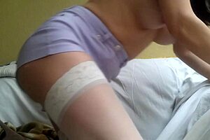 Bold anal masturbation leads to intense assfucking for the mature woman behind me.