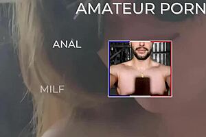 Grandma, take my big cock in your ass for creampie.