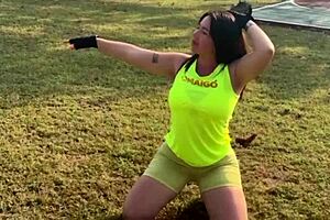 Hot Latina Milf with Big Tits Gets Fucked Outdoors and Covered in Creampie Cumshot