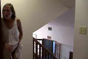 Step Mommy And The Babysitter In Threesome With Blowjob Orgasm And Pussy Licking! Shaved Close Up Action!