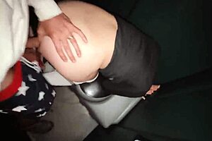 sweaty dirty wet sex in public carnival toilet twice with big cock oh man