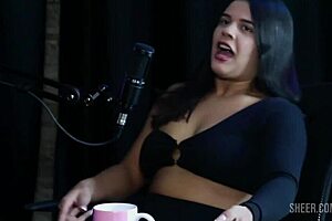 Val mineirinha shares compilation highlights from bora cast episode with bruna carlos on sheer red